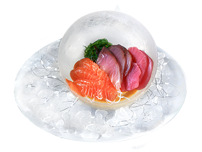 Ледяной шар с сашими