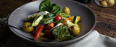 Греческий салат с Бальзамическим уксусом Tamaki