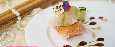Подушечки с муссом из подкопченного лосося